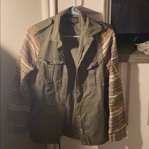 Abstract Sleeve Jacket